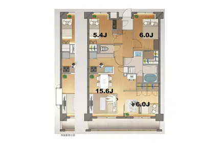 ステラメゾン田端(3LDK/3階)の間取り写真