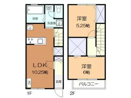 Villa GlanzⅡ(2LDK)の間取り写真