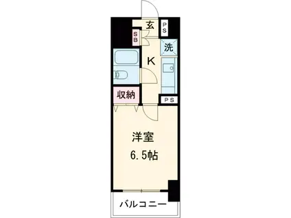 ダイアパレス前橋元総社(1K/2階)の間取り写真