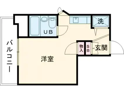 ブランシェ十条(ワンルーム/2階)の間取り写真