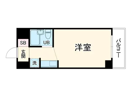 ダイアパレスステーションサイド静岡2号館(ワンルーム/4階)の間取り写真