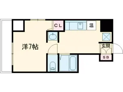 アザレアマンション(1K/2階)の間取り写真