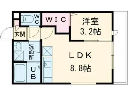 リーヴェル新小岩プレミオ(1LDK/2階)の間取り写真