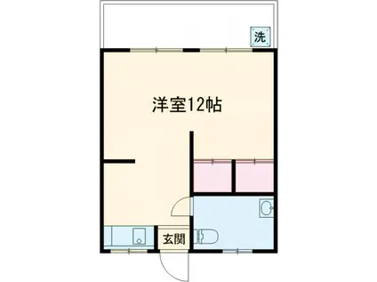 天久アパート(ワンルーム/5階)の間取り写真