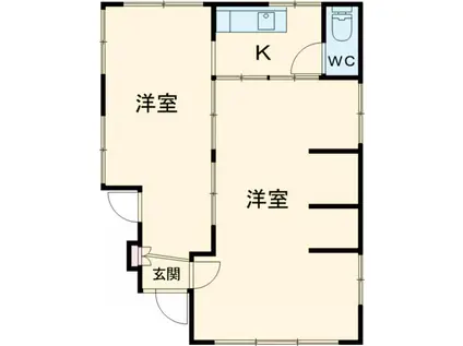 メゾン・ダイゴ(1K/1階)の間取り写真