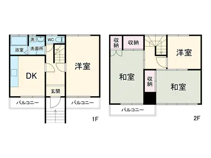秦野市堀山下テラス(4DK)の間取り写真