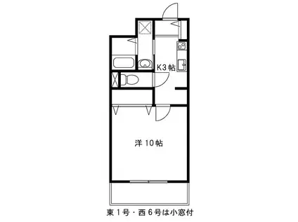 ジュンオアシス(1K/1階)の間取り写真