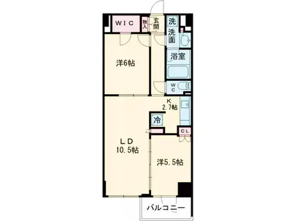 ザ・ケンジントン・レジデンスときわ台(2LDK/1階)の間取り写真