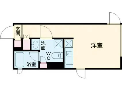 FARE赤塚Ⅱ(ワンルーム/2階)の間取り写真