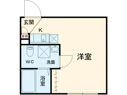 アミスタ新小岩(ワンルーム/3階)の間取り写真