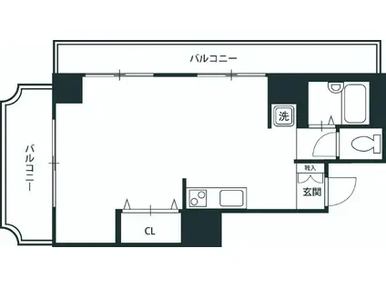 ワコー第三マンション(ワンルーム/7階)の間取り写真