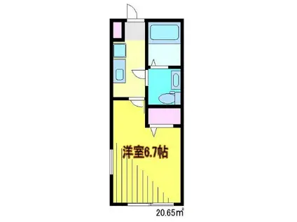 FILLE FLATS KAWAGUCHI-HONCHO(1K/3階)の間取り写真