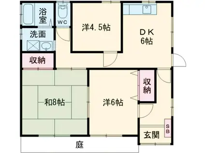 天竜浜名湖鉄道 常葉大学前駅 徒歩52分 1階建 築24年(3DK)の間取り写真