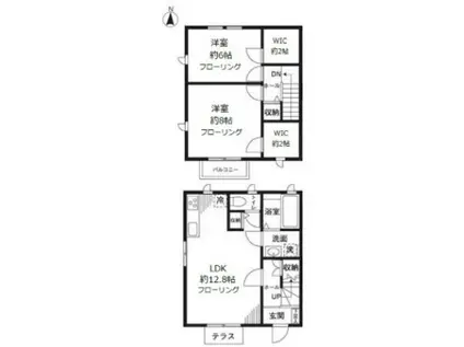 コート・ド・ヴェール(2LDK)の間取り写真