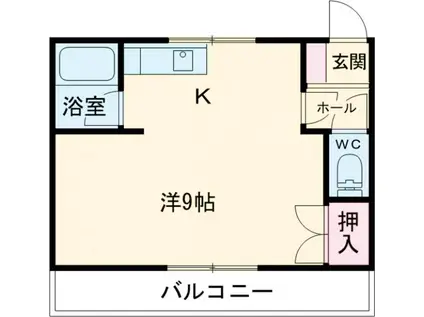 メゾン桜川(1K/1階)の間取り写真
