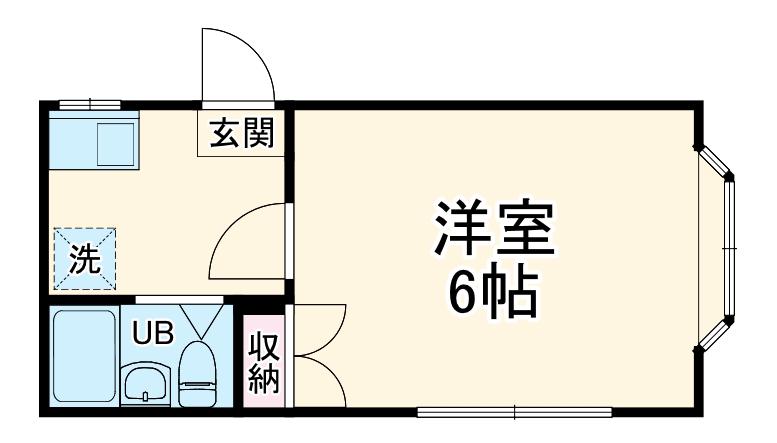 コーポラスクレイン(1K/1階)の間取り写真