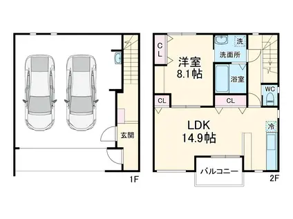 Toro Leone U(1LDK)の間取り写真