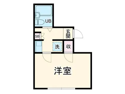 シティプラザ大宮(1K/1階)の間取り写真