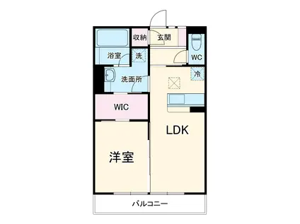 サンレガーロ久喜中央Ⅰ(1LDK/2階)の間取り写真