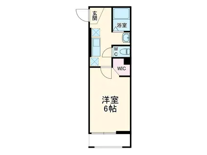 OPEN RISE大和田Ⅰ(1K/1階)の間取り写真