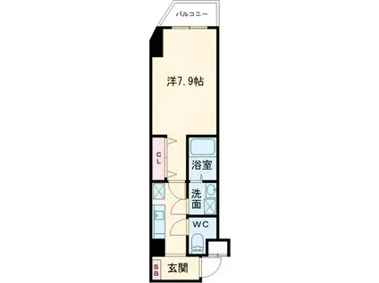 GLEE RESIDENCE(1K/2階)の間取り写真