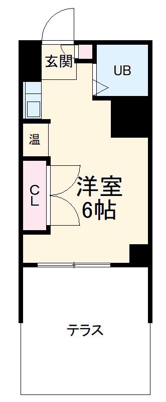 FOREST FUJISATOCHO(ワンルーム/1階)の間取り写真