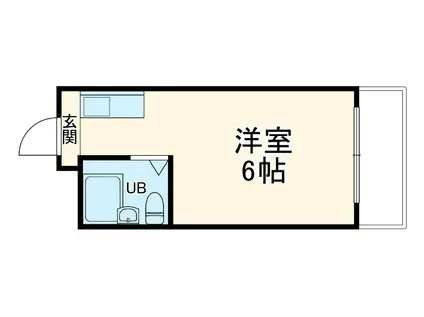 プチマンション日赤東(ワンルーム/3階)の間取り写真