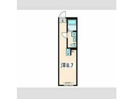 レポーレ町田(ワンルーム/3階)の間取り写真