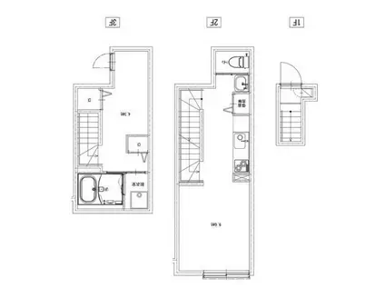ソルナクレイシア荻窪Ⅲ(1DK/2階)の間取り写真
