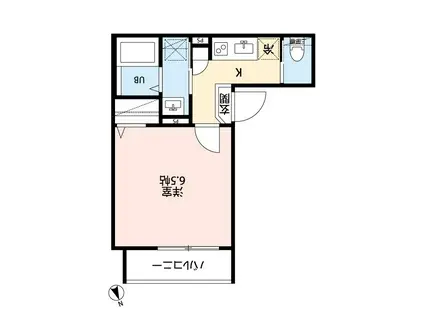 ROBOT HOME新八柱Ⅱ(1K/1階)の間取り写真