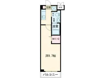 レオーネ板橋本町Ⅱ(1K/4階)の間取り写真