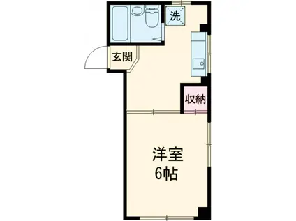 メゾン沙羅(1K/3階)の間取り写真