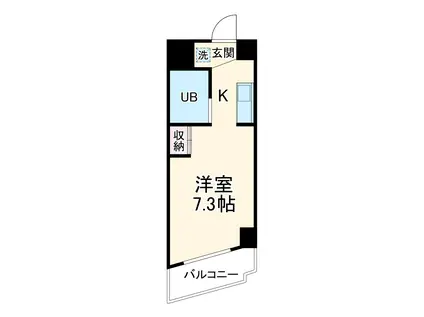 リアライズ伝馬(1K/2階)の間取り写真