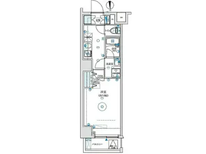 プレニーズ五反野MAXIV(1K/4階)の間取り写真