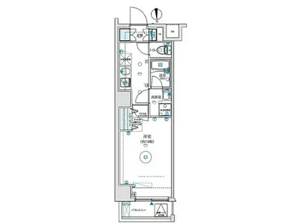 プレニーズ五反野MAXIV(1K/6階)の間取り写真