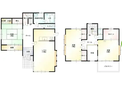 京成電鉄本線 公津の杜駅 徒歩25分 2階建 築28年(4LDK)の間取り写真