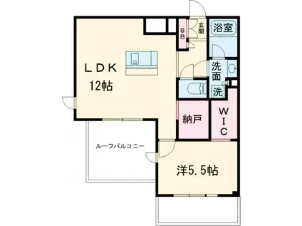 LA PERLA JIYUGAOKAⅡ(1LDK/3階)の間取り写真