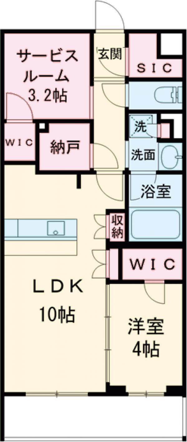 LA PERLA JIYUGAOKAⅡ(1SLDK/-1階)の間取り写真