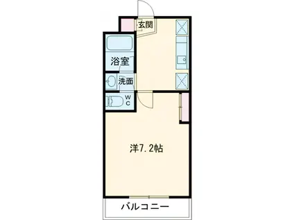 リコルドアヤセ(1K/2階)の間取り写真