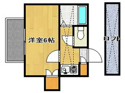 藤枝レジデンス(1K/1階)の間取り写真