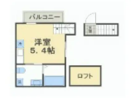 アルビオンシティ妙典(ワンルーム/2階)の間取り写真