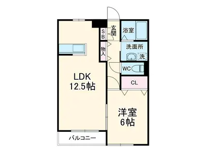 アルテミス・ゼンタロウ(1LDK/3階)の間取り写真