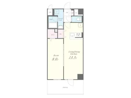 さがみLTレジデンス(1LDK/10階)の間取り写真