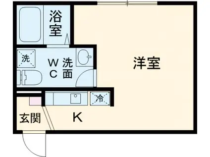 HASAI BUILDING 北千住(ワンルーム/2階)の間取り写真