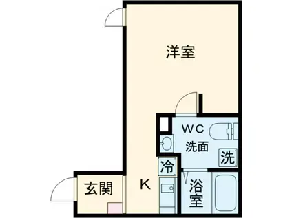 HASAI BUILDING 北千住(ワンルーム/2階)の間取り写真