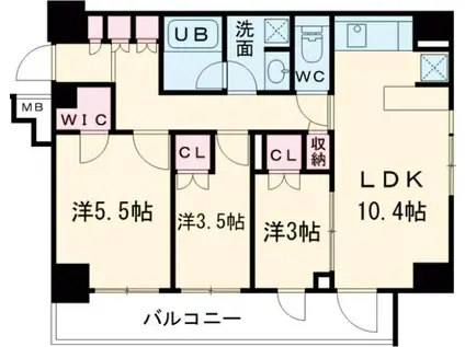 ALIVIS綾瀬(3LDK/1階)の間取り写真