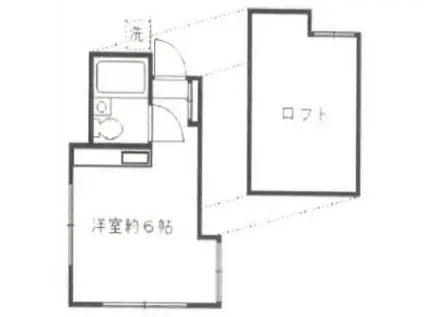 新宿リバーストーンハイツ(ワンルーム/1階)の間取り写真