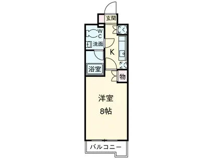 RISINGPLACE 南千住(1K/12階)の間取り写真