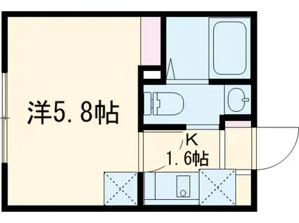 VIETA西小岩(1K/1階)の間取り写真