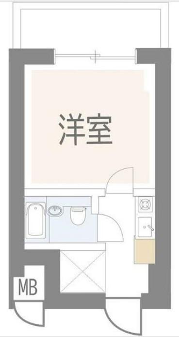 クリオ根岸壱番館(1K/6階)の間取り写真